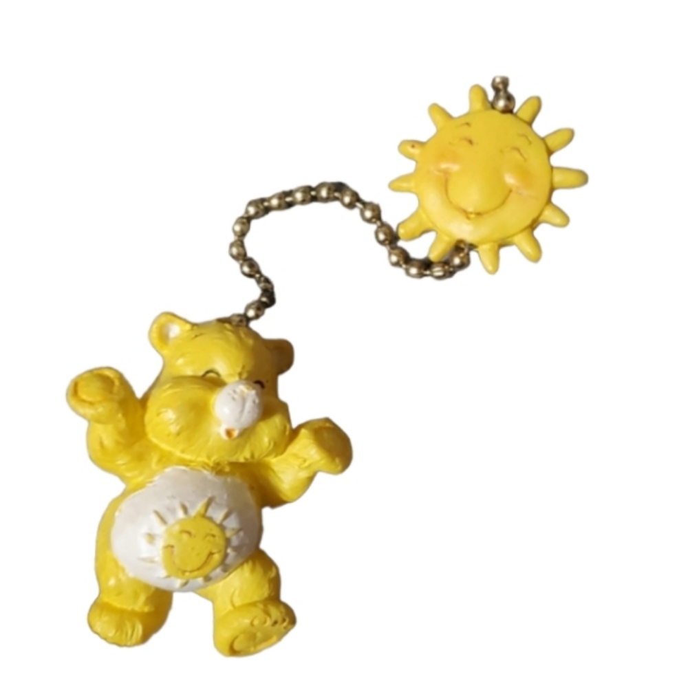 New Vintage 80s sunshine care bear chain pull for fan